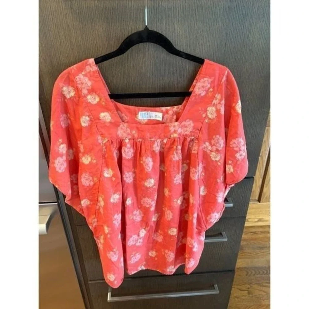 Time &‎ Tru blouse floral oversized boho 2XL